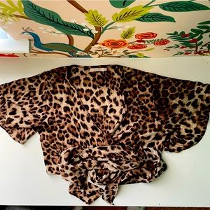 Leopard Print Crop Top